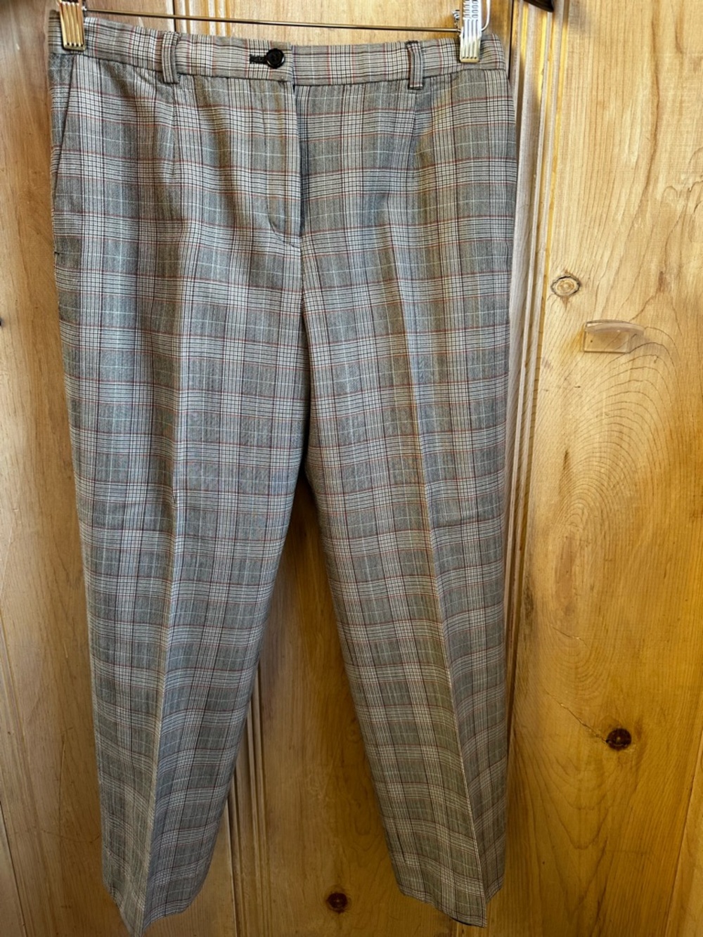 Pendleton Petite Plaid Wool Pants Size 6 Classic Tailored Career